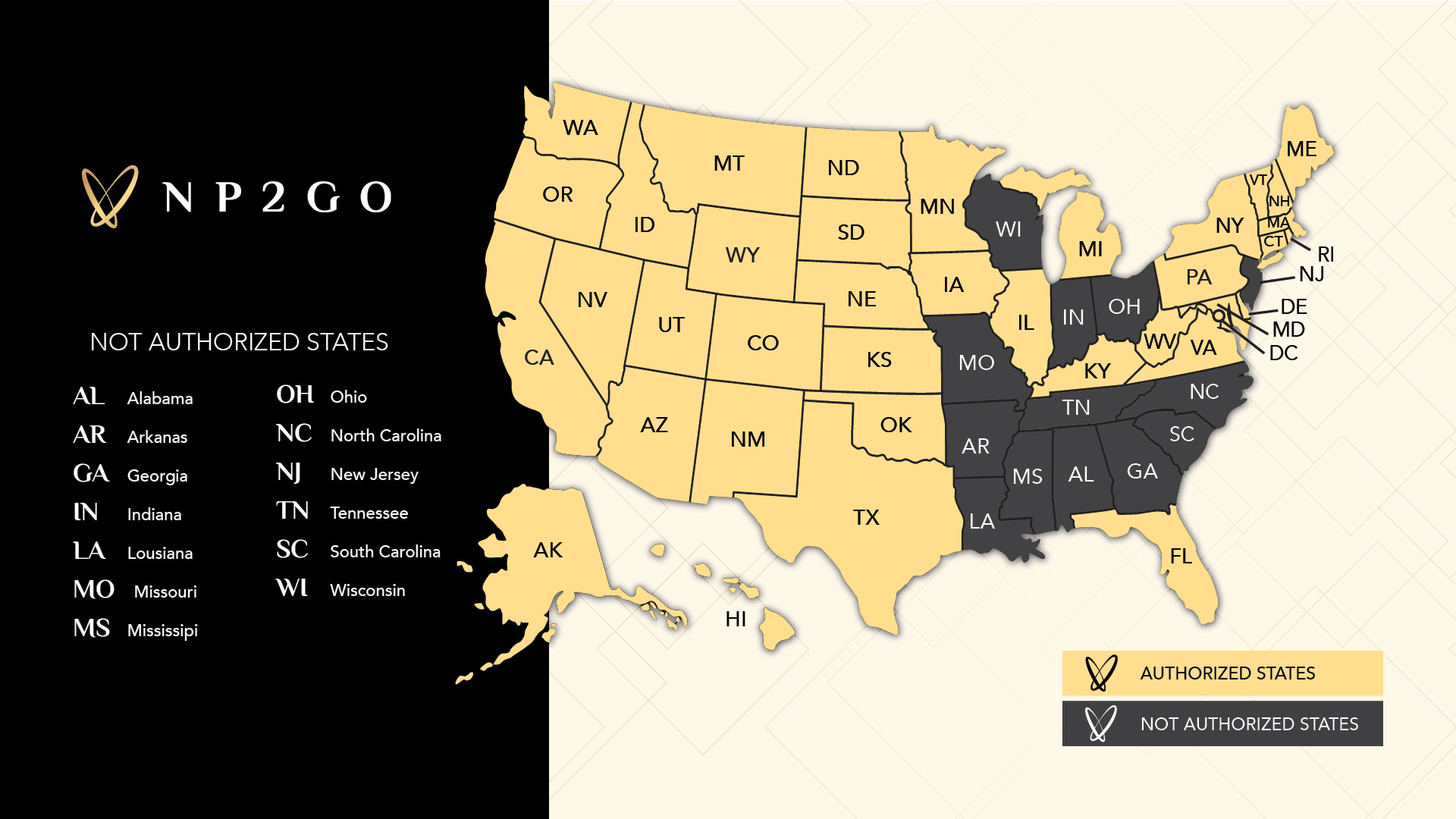 24-08-01 - NP2GO - Authorized Map Horizontal V32 (1) Authorized States Map